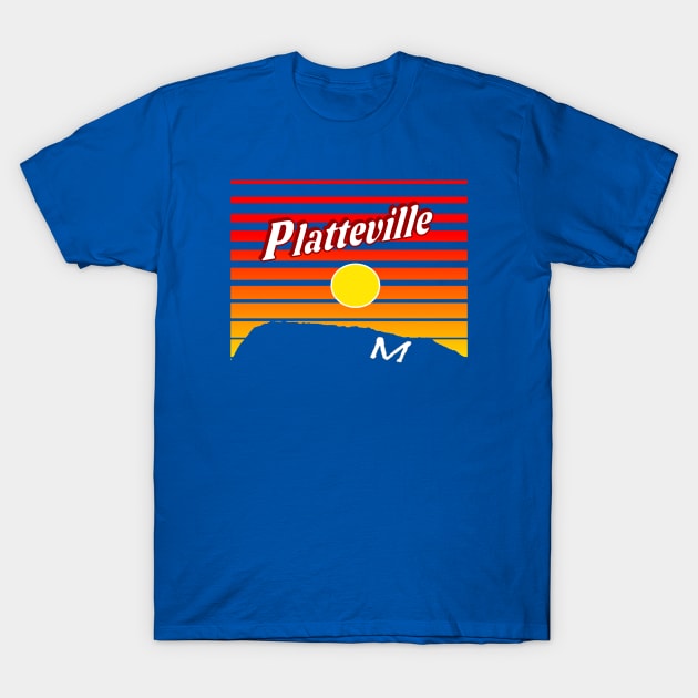 Platteville Sunset T-Shirt by Pvegas Memes